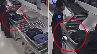 Video shows airport employees stealing passengers' bags at checkpoint ...