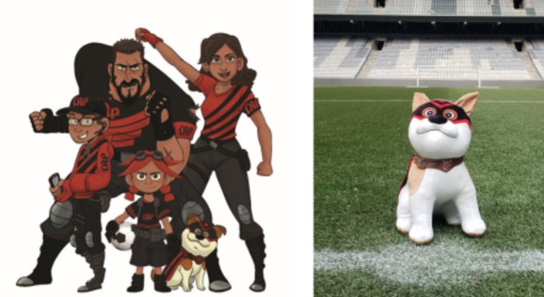 11. Athletico-PR — Fura-Cão O Athletico é popularmente conhecido por Furacão, mas tem como mascote a Família Furacão. Cada um personaliza uma característica do clube, como ambição e entusiasmo. O cachorro, o Fura-Cão, surgiu para aproximar as crianças e foi inspirado nas mascotes dos esportes americanos