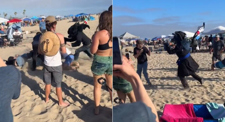 Furry bateu com megafone na cabeça de homem durante briga em praia da Califórnia