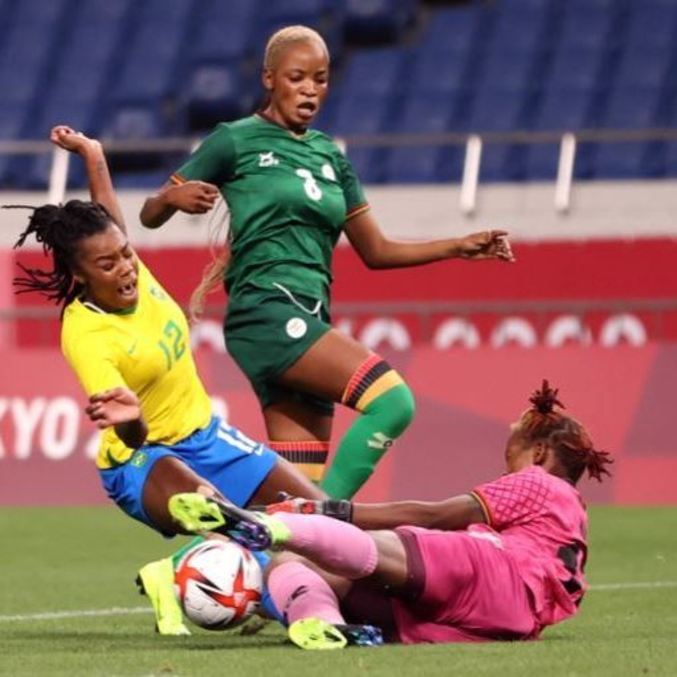 Brasil bate a Zâmbia no futebol feminino e agora pega o Canadá