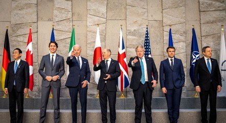 Representantes dos países que integram o G7