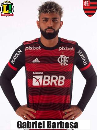 Gabi: 7,0 – Perdeu algumas chances de gol, mas foi fundamental para a virada. Encontrou o ótimo passe para Arrascaeta, que, na sequência, cruzou para Pedro fazer o segundo do Flamengo. 