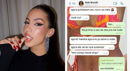 Print de suposta conversa em que Gabi Brandt defende Saulo 