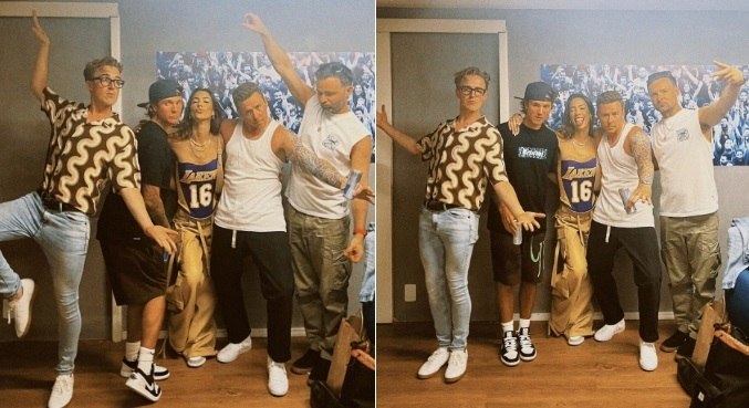No Rio de Janeiro, Gabi Brandt conheceu os integrantes da banda McFly
