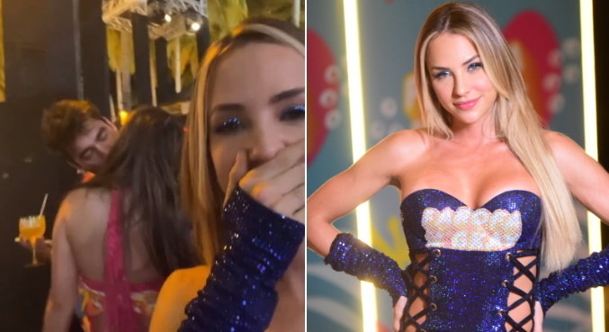 Na Farofa da Gkay, Gabi Martins viu o ex beijando sua amiga
