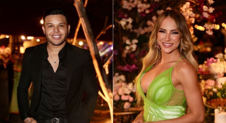 Gabi Martins e Tierry no casamento d Nathan Camargo