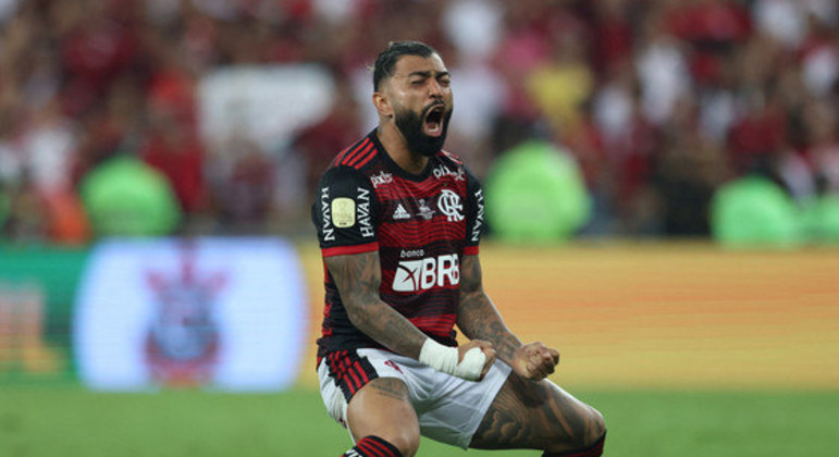 Gabigol resume a vibração do Flamengo tetracampeão. No jogo em que foi dominado pelo Corinthians
