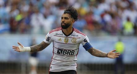 Gabigol não treinou com os companheiros
