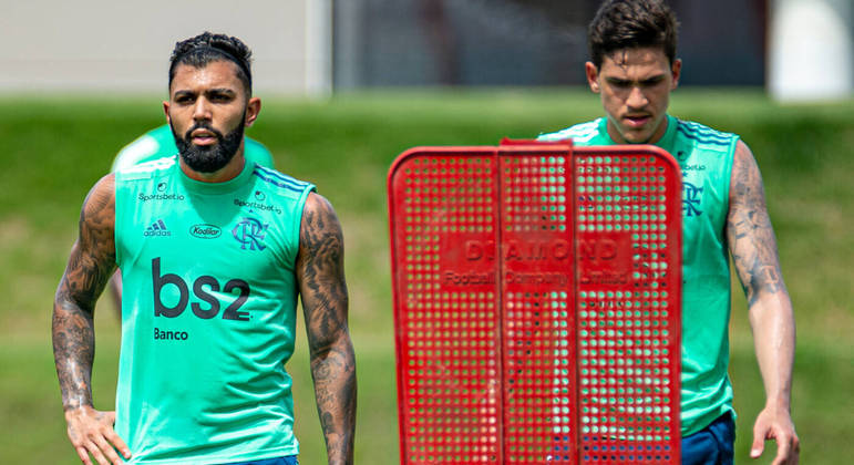 Com Sampaoli, a prioridade é Gabigol. Nada de Pedro ser titular ao seu lado. Virou mero reserva