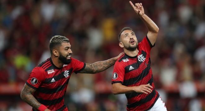 Gabigol e Éverton Ribeiro marcaram os dois primeiros gols na vitória do Flamengo