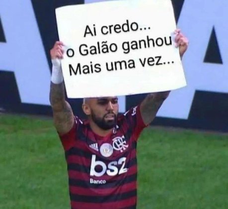 Gabigol não escapou das zoações após derrota do Flamengo, nos pênaltis, para o Atlético-MG.