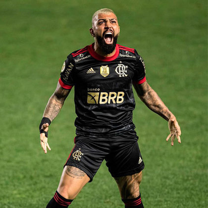Gabriel Barbosa chegou aos 100 gols marcados pelo Flamengo na última quinta-feira. Maior destaque do clube neste século, Gabi precisou de 142 jogos para alcançar o feito.