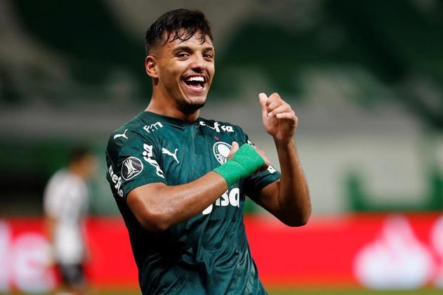 10 - Gabriel Menino O jovem volante e lateral do Palmeiras e da seleção brasileira é destaque do Palmeiras, e foi importante para a conquista do torneio continental em 2020. Gabriel Menino está avaliado em cerca de R$ 89,4 milhões