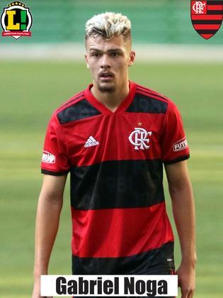 Gabriel Noga: 6,5 – Partida segura do capitão do Flamengo. Não teve problemas na marcação e ainda ajudou na saída de bola.