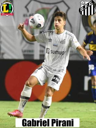 Gabriel Pirani - 6,0 - Foi o responsável pelas melhores jogadores do Santos, acertou uma bola no travessão, mas entregou de graça o quarto gol do Flamengo.