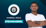 Gabriel Roza tem um Pneu de Carro com Roda como seu símbolo. A escolha tem a ver com a antiga profissão do participante, que era borracheiro e também uma de suas paixões: carros!