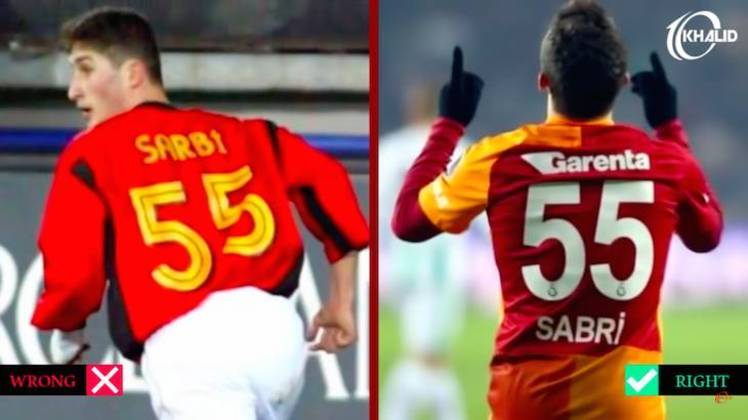 Gafes em camisas de jogadores: Sabi virou Sarbi