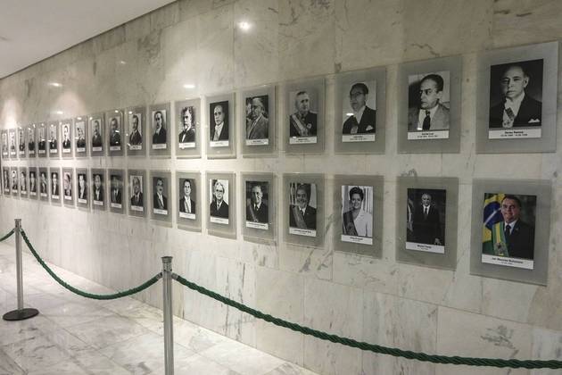 Galeria de Presidentes, no Palácio do Planalto