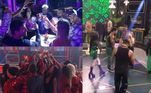 Festeiros                                                                                                                                                                                                                                                                                                                                                                         Na Mansão, os Conquisteiros puderam desfrutar de três festas temáticas: a Roxa, a Vermelha e a Esmeralda. Não faltou muita curtição, música boa, comidas e bebidas deliciosas e claro, muita fofoca! Teve treta, beijo na boca e também quem quis esticar a badalação ao máximo no pós-festa. O que será que vai rolar no próximo mês de A Grande Conquista? Fique ligado, o reality vai ao ar de segunda a sexta-feira, às 22h45; aos sábados, a partir das 22h30; e aos domingos, sempre às 23h, na Record TV. Assine o PlayPlus e tenha acesso à transmissão 24 horas e a conteúdos extras do reality