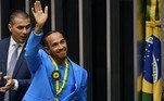  Lewis Hamilton, da Mercedes, aproveitou o GP do Brasil para receber, em mãos, o título de cidadão honorário brasileiro