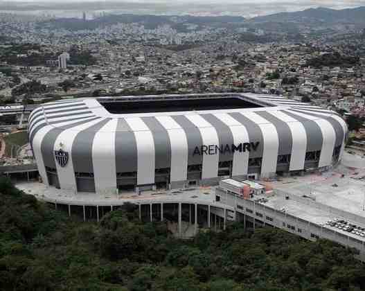 GALERIA: veja como estão as obras da Arena MRV, novo estádio do Atlético Mineiro.