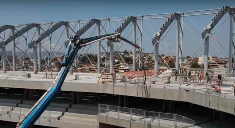 GALERIA: Veja como estão as obras do novo estádio do Atlético-MG