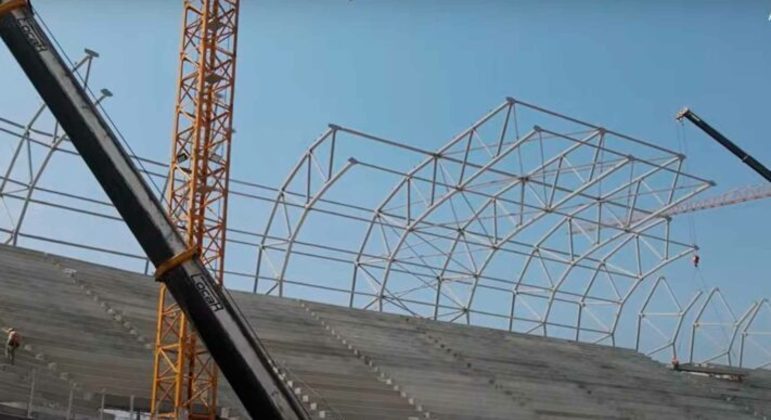 GALERIA: Veja como estão as obras do novo estádio do Atlético-MG
