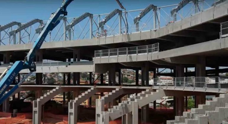 GALERIA: Veja como estão as obras do novo estádio do Atlético-MG