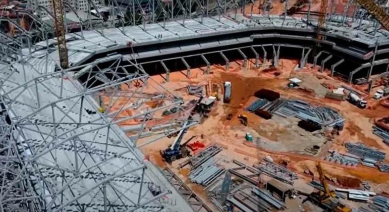 GALERIA: Veja como estão as obras do novo estádio do Atlético-MG