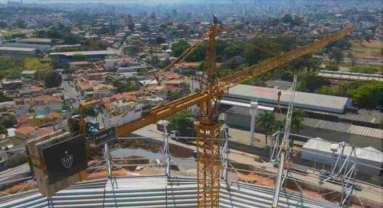 GALERIA: Veja como estão as obras do novo estádio do Atlético-MG