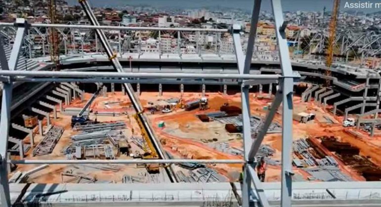 GALERIA: Veja como estão as obras do novo estádio do Atlético-MG