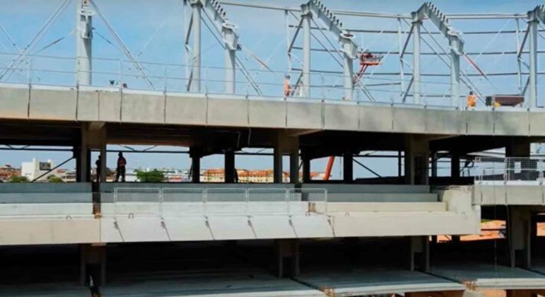 GALERIA: Veja como estão as obras do novo estádio do Atlético-MG