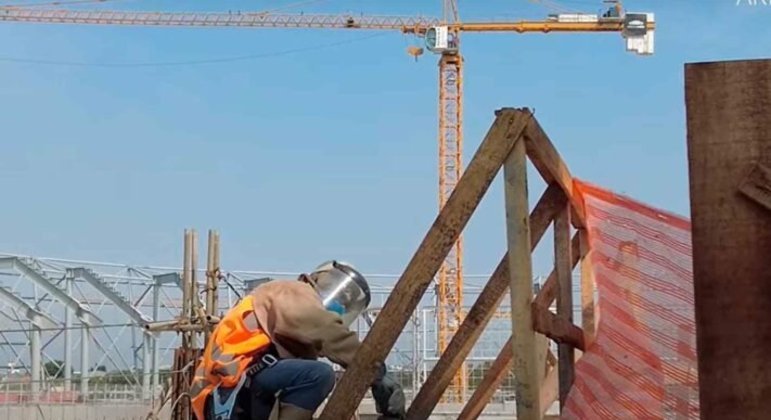 GALERIA: Veja como estão as obras do novo estádio do Atlético-MG