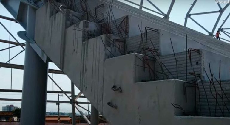 GALERIA: Veja como estão as obras do novo estádio do Atlético-MG