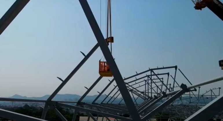 GALERIA: Veja como estão as obras do novo estádio do Atlético-MG