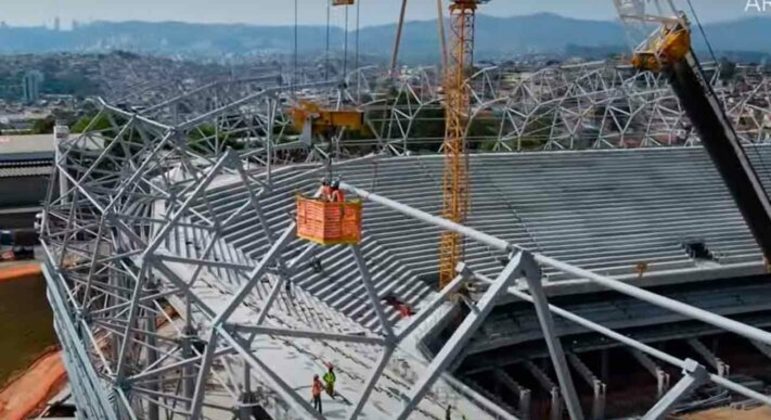 GALERIA: Veja como estão as obras do novo estádio do Atlético-MG