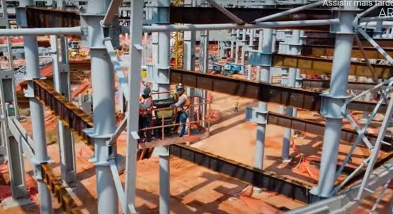 GALERIA: Veja como estão as obras do novo estádio do Atlético-MG