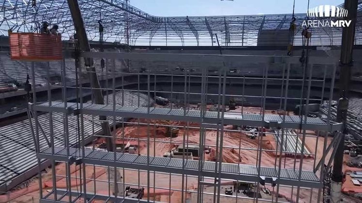 GALERIA: Veja como estão as obras do novo estádio do Atlético Mineiro.
