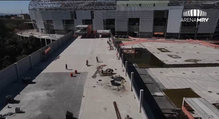 GALERIA: Veja como estão as obras do novo estádio do Atlético Mineiro