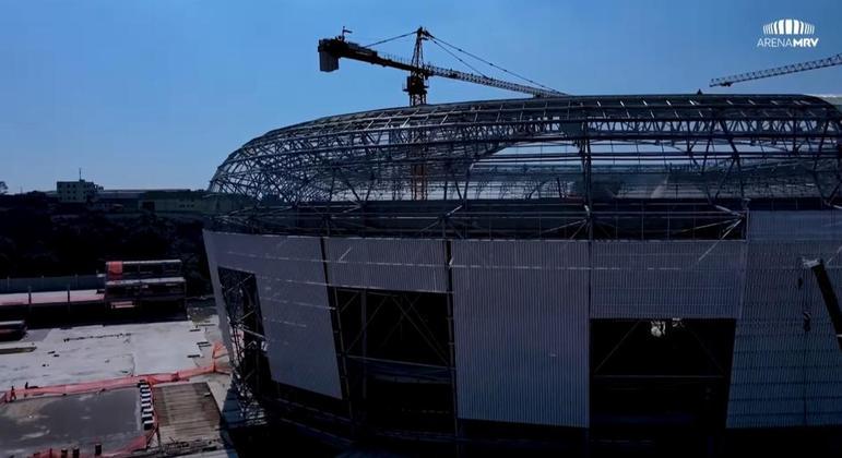 GALERIA: Veja como estão as obras do novo estádio do Atlético Mineiro