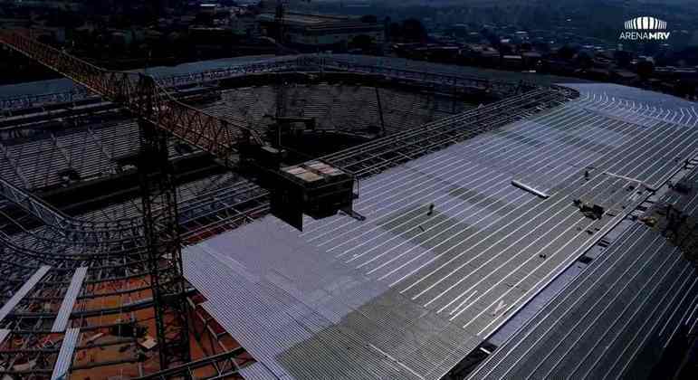 GALERIA: Veja como estão as obras do novo estádio do Atlético Mineiro