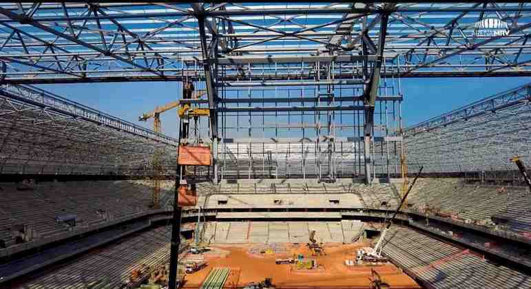 GALERIA: Veja como estão as obras do novo estádio do Atlético Mineiro