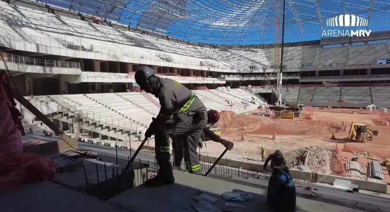 GALERIA: Veja como estão as obras do novo estádio do Atlético Mineiro