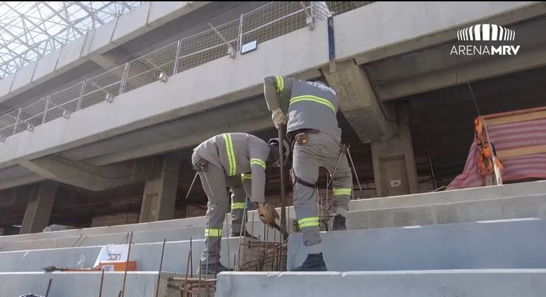 GALERIA: Veja como estão as obras do novo estádio do Atlético Mineiro