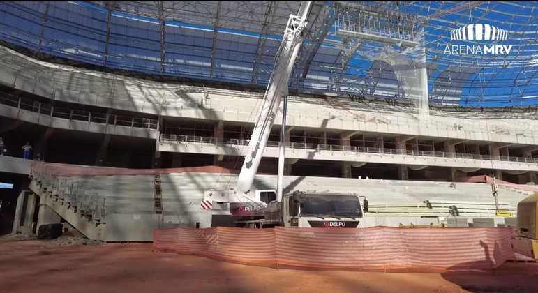 GALERIA: Veja como estão as obras do novo estádio do Atlético Mineiro