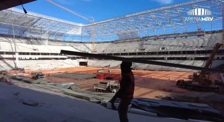 GALERIA: Veja como estão as obras do novo estádio do Atlético Mineiro