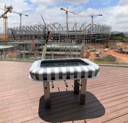 GALERIA: Veja imagens do totó com o formato do novo estádio do Atlético-MG