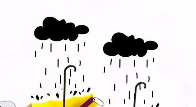 Gancho de parede com adesivo de nuvem