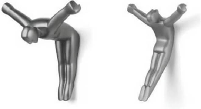 Gancho de parede com design engenhoso