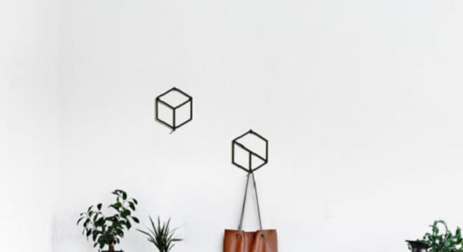 Gancho de parede com design moderno